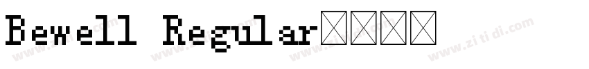 Bewell Regular字体转换